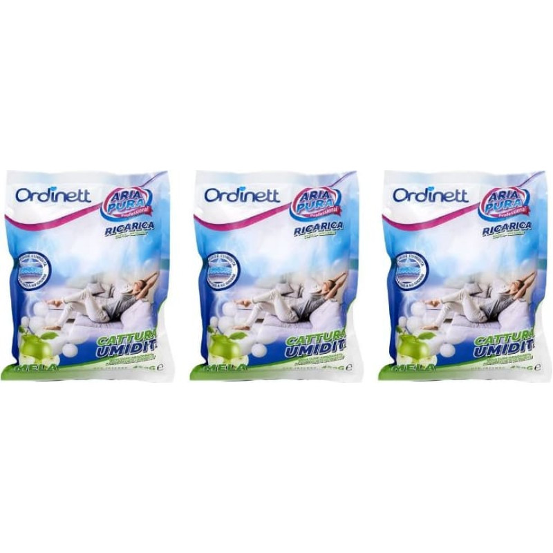 Ordinett Mitruma absorbētāja papildinājums 3 gab. x 450g ābols