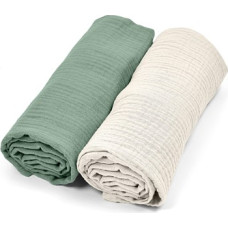 Albero Mio Pieluszki muślinowe 2-pak CC4 zieleń