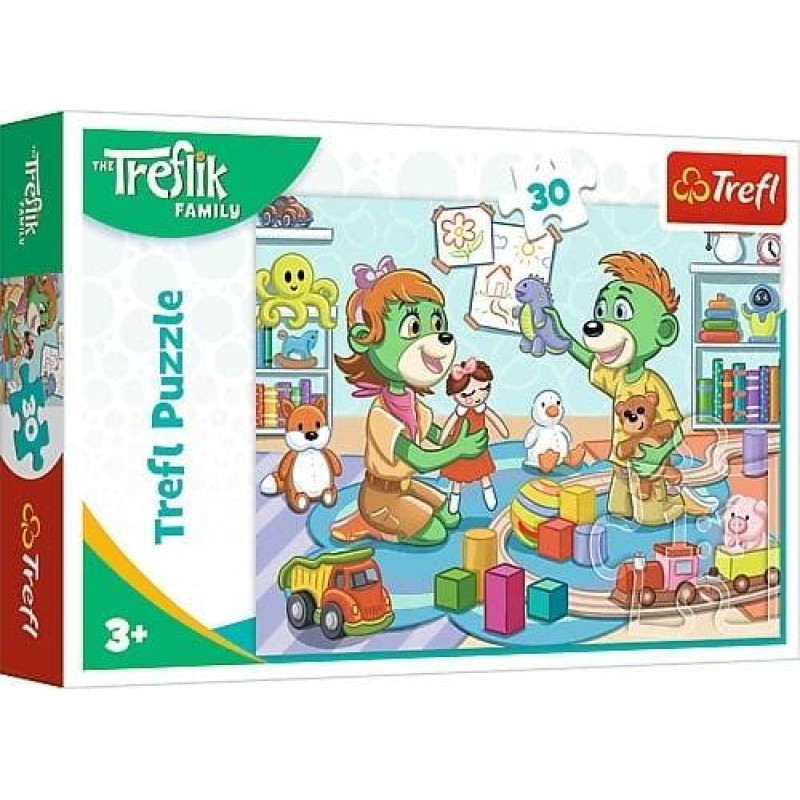 Trefl 18303 Puzzle 30 Radosna Rodzina Treflików