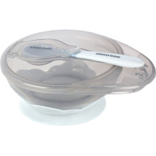 Suction bowl with spoon Blue