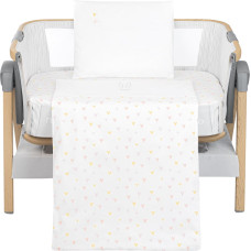 Mini cot bedding set 5pcs Rabbits in Love