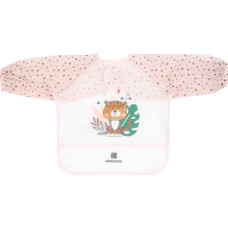 ЕVA long sleeve bib with crumb catcher Savanna Pink