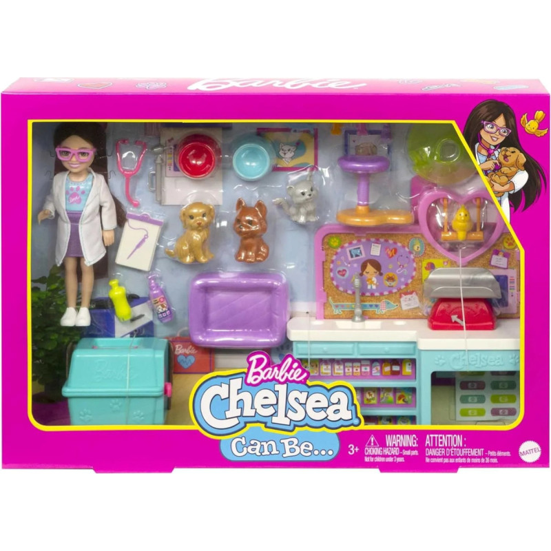 Barbie Chelsea Can Be Pet Vet Set HGT12 Mattel