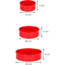 Springos KI0106 KÜPSETUSVORMIDE KOMPLEKT 3 TK.