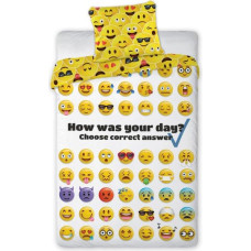 BEDDING SET YOUTH 140X200+70X90 COTTON. EMOJIS 018 YOUTH.