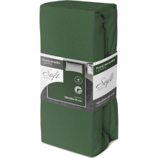 SHEET SOFT 140X200+25 JERSEY ELASTIC BAND GREEN COTTON.