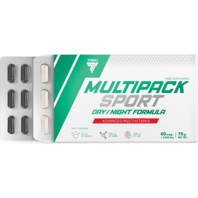 Trec Vitamiinid MULTIPACK SPORT DAY/NIGHT FORMULA, 60 kapslit