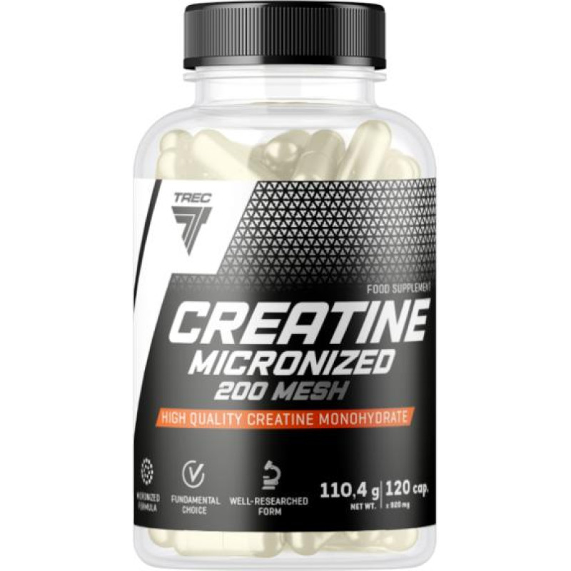Trec Kreatiin TREC CREATINE MICRONIZED 200 MESH. 120 kapslit