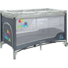 Baby Mix Travel cot - 36408 - 2 level - ELEPHANT - GREY