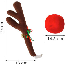 Springos Jõulukaunistus autole põhjapõdra sarved ja nina Springos CA1289