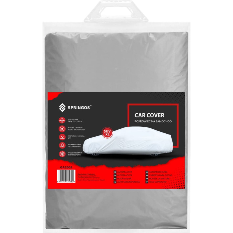 Springos Autokate Springos GA2005, 540x175x150 cm, veekindel, hall