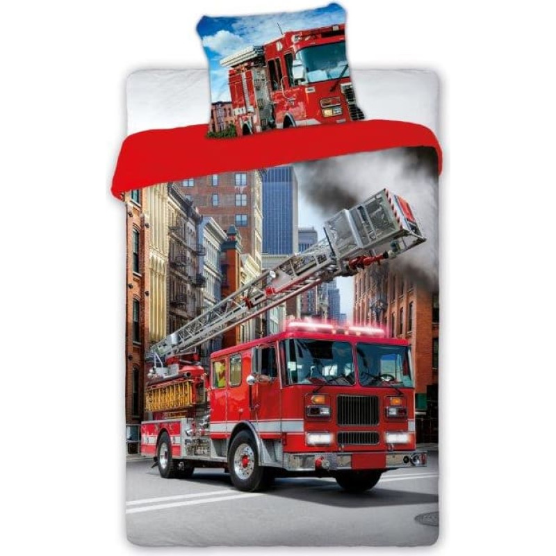 POŚCIEL KPL.160X200+70X80 BAW. TURBO 4X4 001 STRAŻ MŁ.