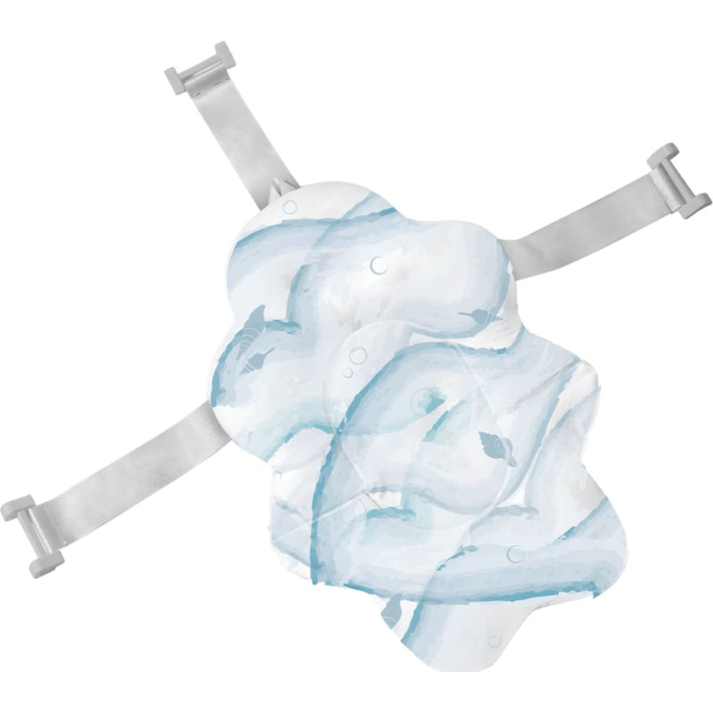 Soft bath support Nubo Sea shell Blue