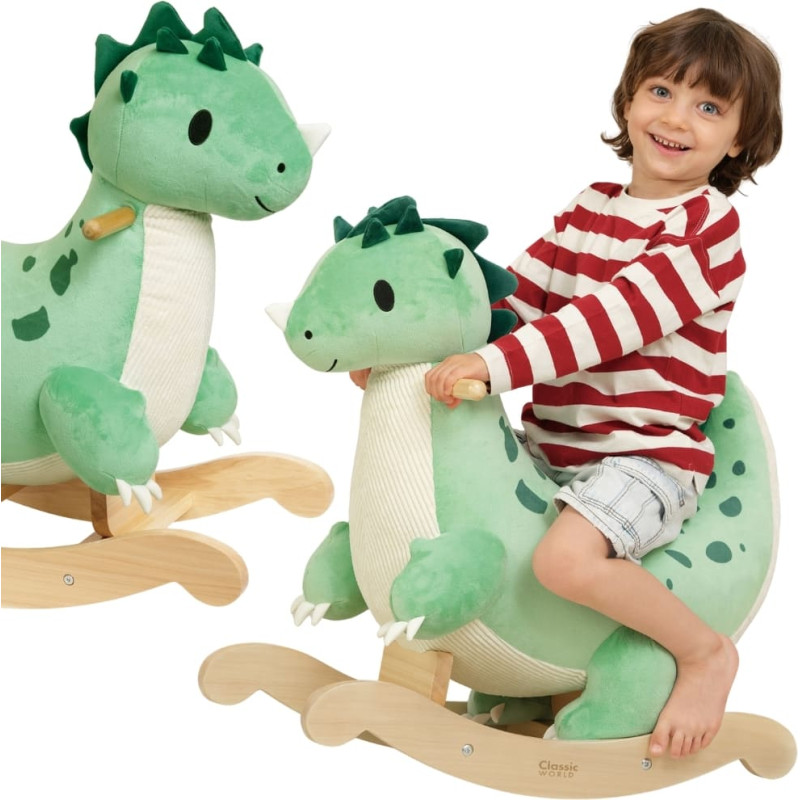 Classic World puidust kiikdinosaur