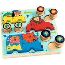 Djeco Puidust pusle - Ehitamism&auml;ng - Autod