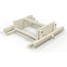 Ingvart ristisuunaline kiikumismehhanism Smart ümarale/ovaalsele voodile ivory