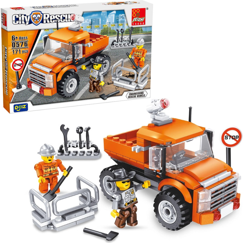 KLOCKI AUTO ROBOTY DROGOWE 171 ELEMENTÓW