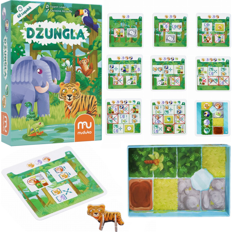 GRA DŻUNGLA 60 ZAGADEK