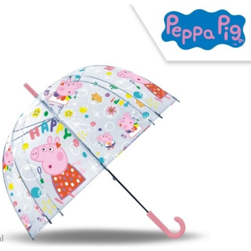 Kids Euroswan - Akcesoria Licencyjne TRANSPARENT BELL UMBRELLA 19 MANUAL PEP