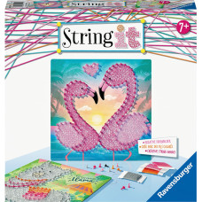 Ravensburger Craft Kit – String it Midi: Llama & Flamingo, 7+