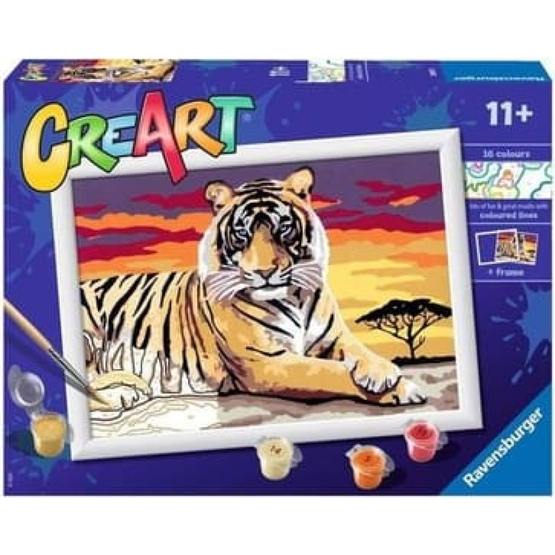 Ravensburger Paint by numbers 18x24 cm Tiger