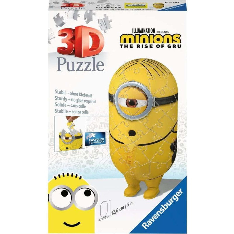 Ravensburger 3D Puzzle, 59 pcs, Minions 2