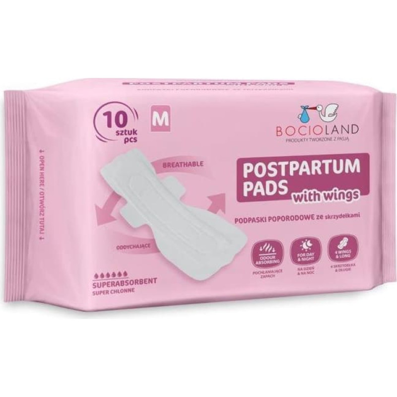 Bocioland 1561 HIGHLY ABSORBENT POST PARTUM PADS 10PCS M BL156