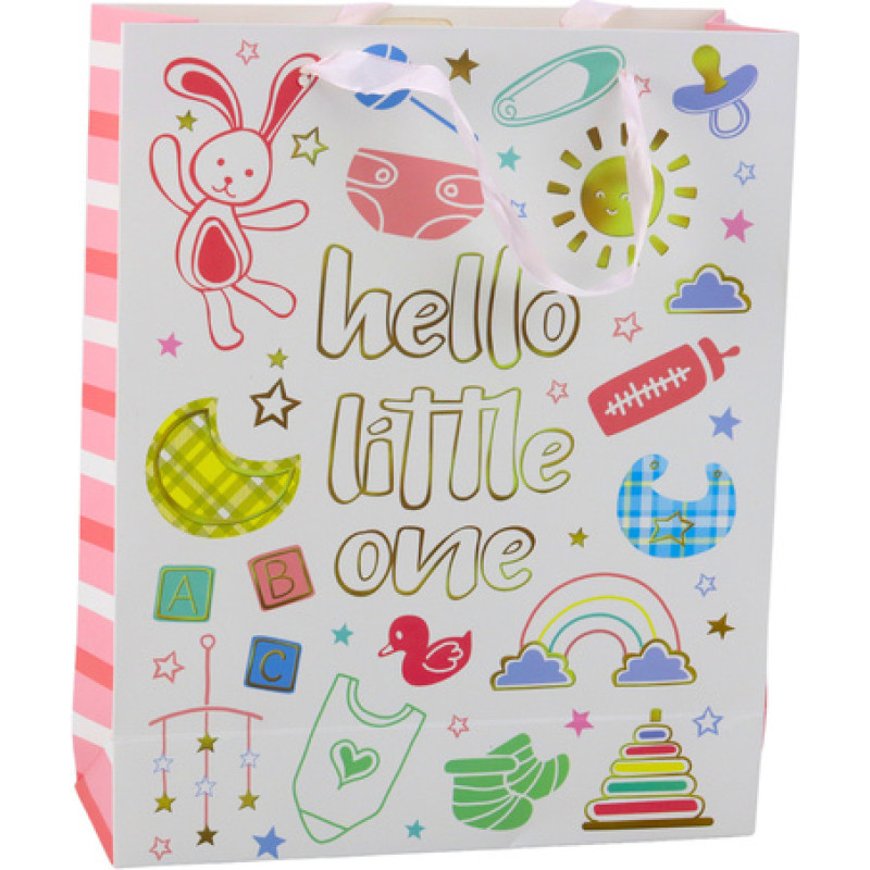 Lean- Dāvanu maisiņ&scaron; HELLO LITTLE ONE 32x26x10 cm 39891