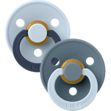 Bibs Studio Collection Colour Round &ndash; Fusion Baby Blue Petrol Mix 18m+ 2pcs