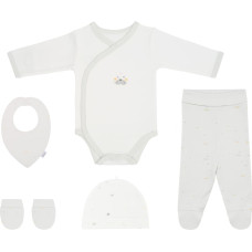 Newborn romper set 5pcs Bear with me Blue