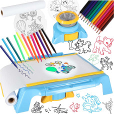 Projektora kartes zīmēšanas galds zils