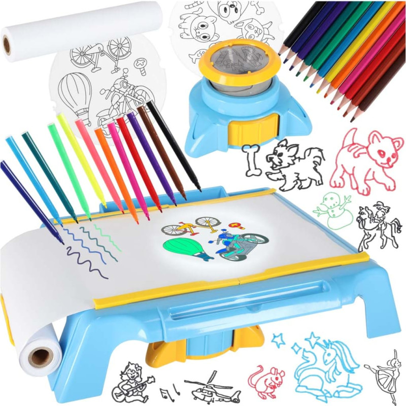 Projektora kartes zīmēšanas galds zils