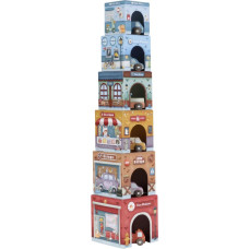 Little Dutch Celtniecības Kubiņi &acute;Stacking Blocks with Cars&acute; FSC
