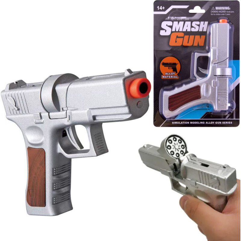 PISTOLET NA SPŁONKĘ METAL