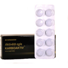 Farmakom Carbo Activatus KARBOAKTIV 250mg tablets N50 (box/blister)
