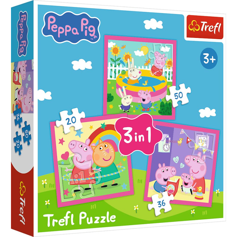 TREFL Pusle „Peppa ja sõbrad” – 3 ühes