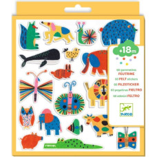 Djeco 60 vildist kleepsu v&auml;ikestele &ndash; Loomad k&otilde;ikjal!