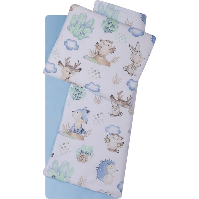 Duet Baby Bedding set to Strolley - 76D /005- VELVET / COTTON - BLUE