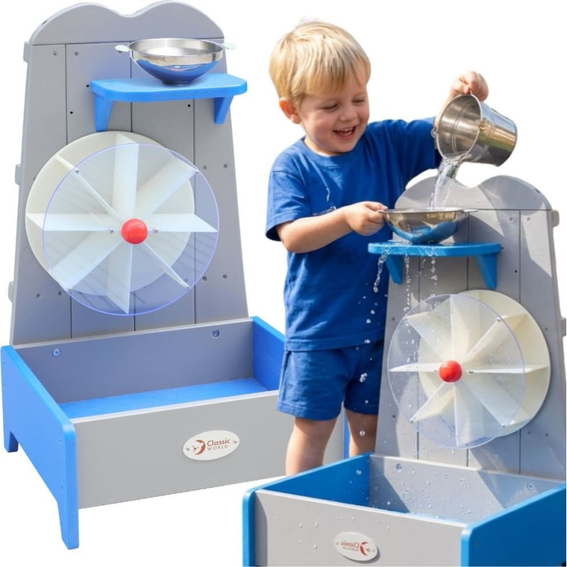 Classic World Edu Wooden Water Wheel Educational Garden Toy