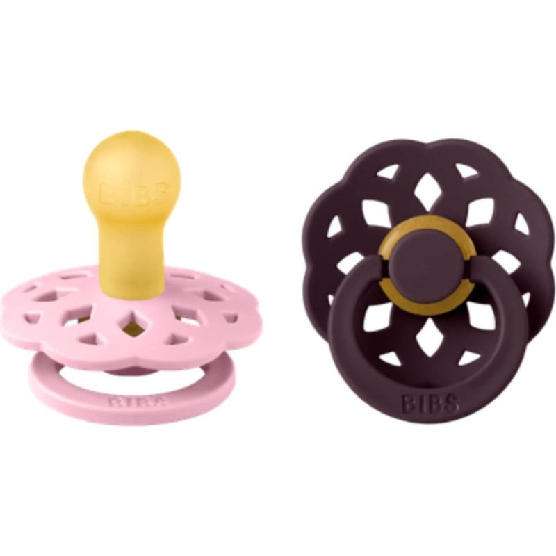 Bibs Boheme SS26 pacifiers Baby pink / Plum 0-6m 2pcs