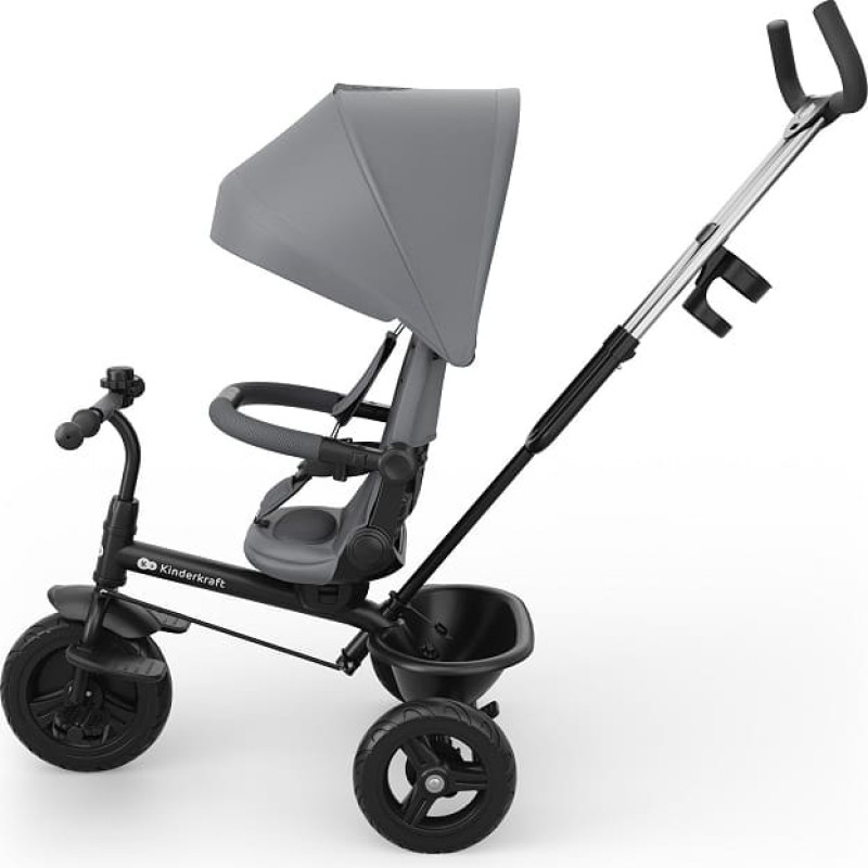 Kinderkraft kolmerattaline jalgratas ASTON 2 PLUS Grey