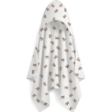 Albero Mio Muślinowe okrycie kąpielowe 80x80 Vintage Teddy CM1