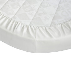 Ingvart kokvilna Palags ar Gumiju gultiņai Nika White/Milk 60x95x7 cm