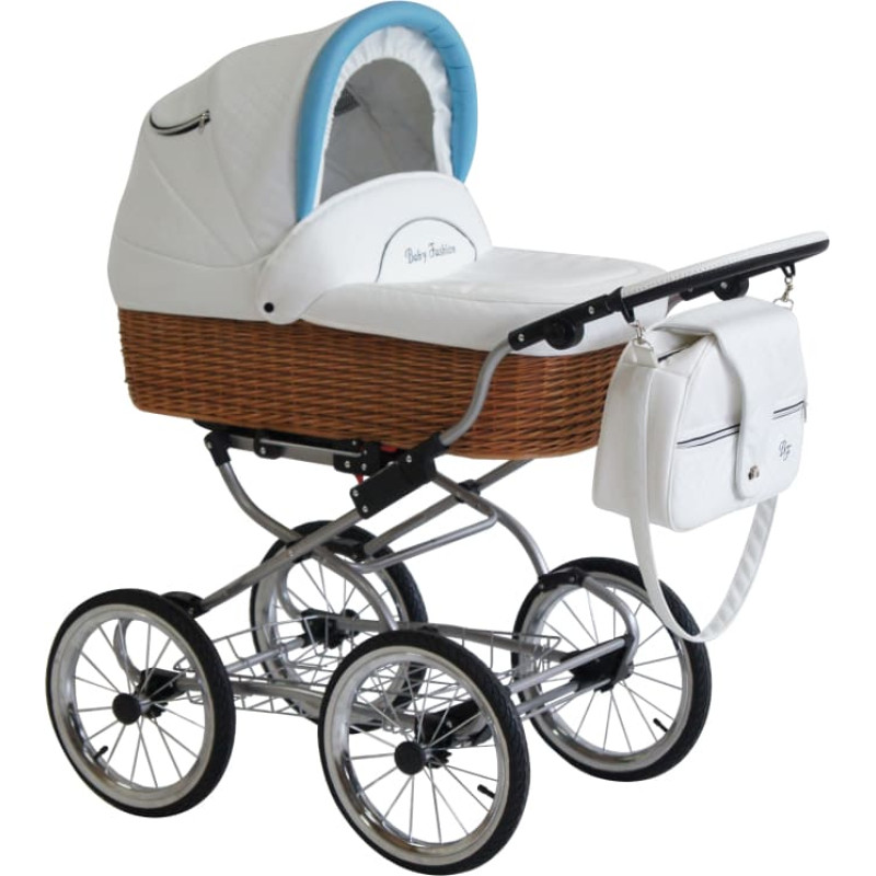 Baby Fashion SCARLETT Universal stroller 2in1, NW-3 White-Blue-Nature