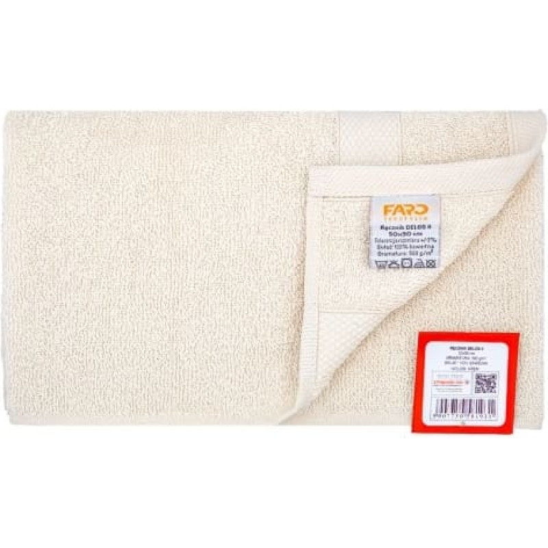 RĘCZNIK DELOS II 50X90 FROTTE 500G. KREM