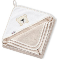 Bocioland bath cover 100x100 cream bear BL049