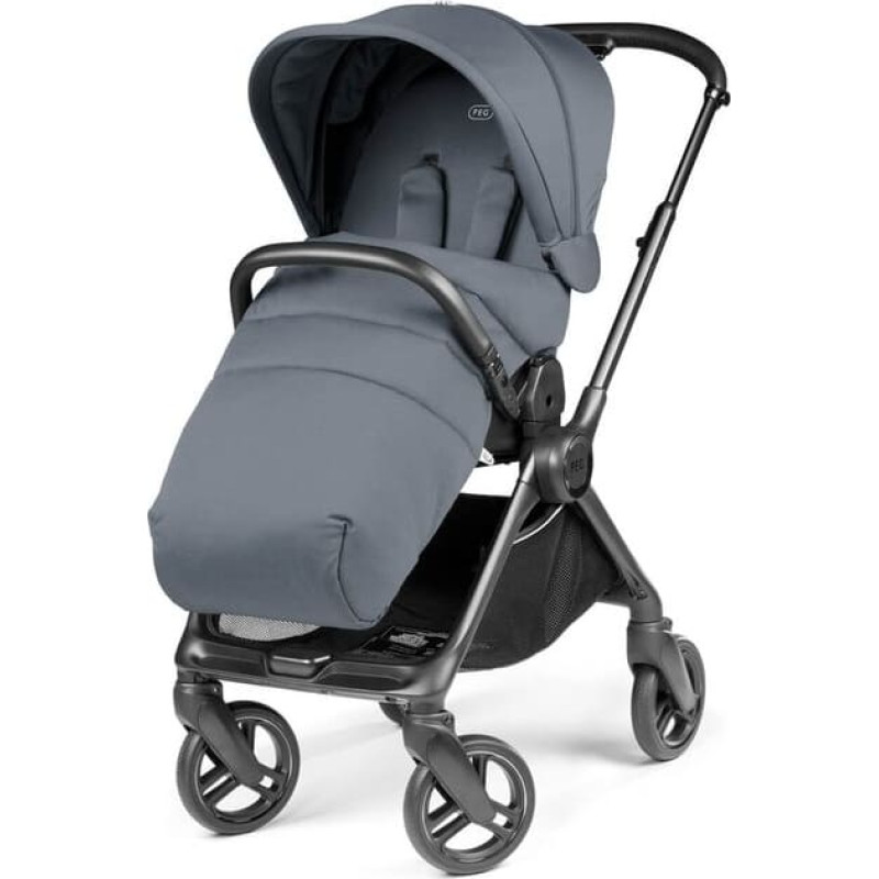 Peg-Perego Switch Nordic Blue ümberpööratava käepideme ja jalakattega käru