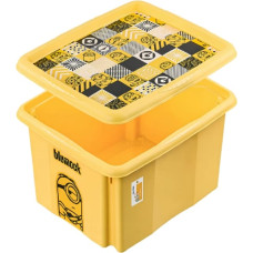 Keeeper Kaste ar vāku 15L Karolina &ldquo;Minions Mosaic&rdquo; 38x29,5x20,5cm dzeltena