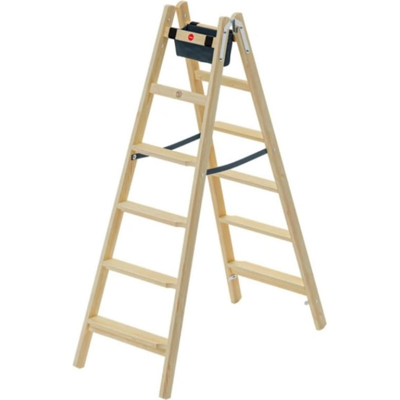 Hailo Kāpnes divpusējās H77 ComfortLine / koka / 2x6 pakāpieni