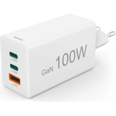 Hama 00125140 charger 100W GaN PD QC 2&times; USB-C 1&times; USB-A